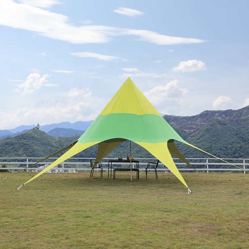 Hot sale factory custom made single double pole star tent