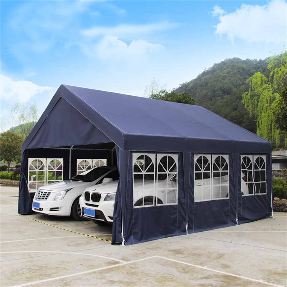 Custom Portable Sturdy Heavy Duty Storage Shelter Garage Tent Carport for or Garden Tools Bike Motorcycle Mini Car Canopy