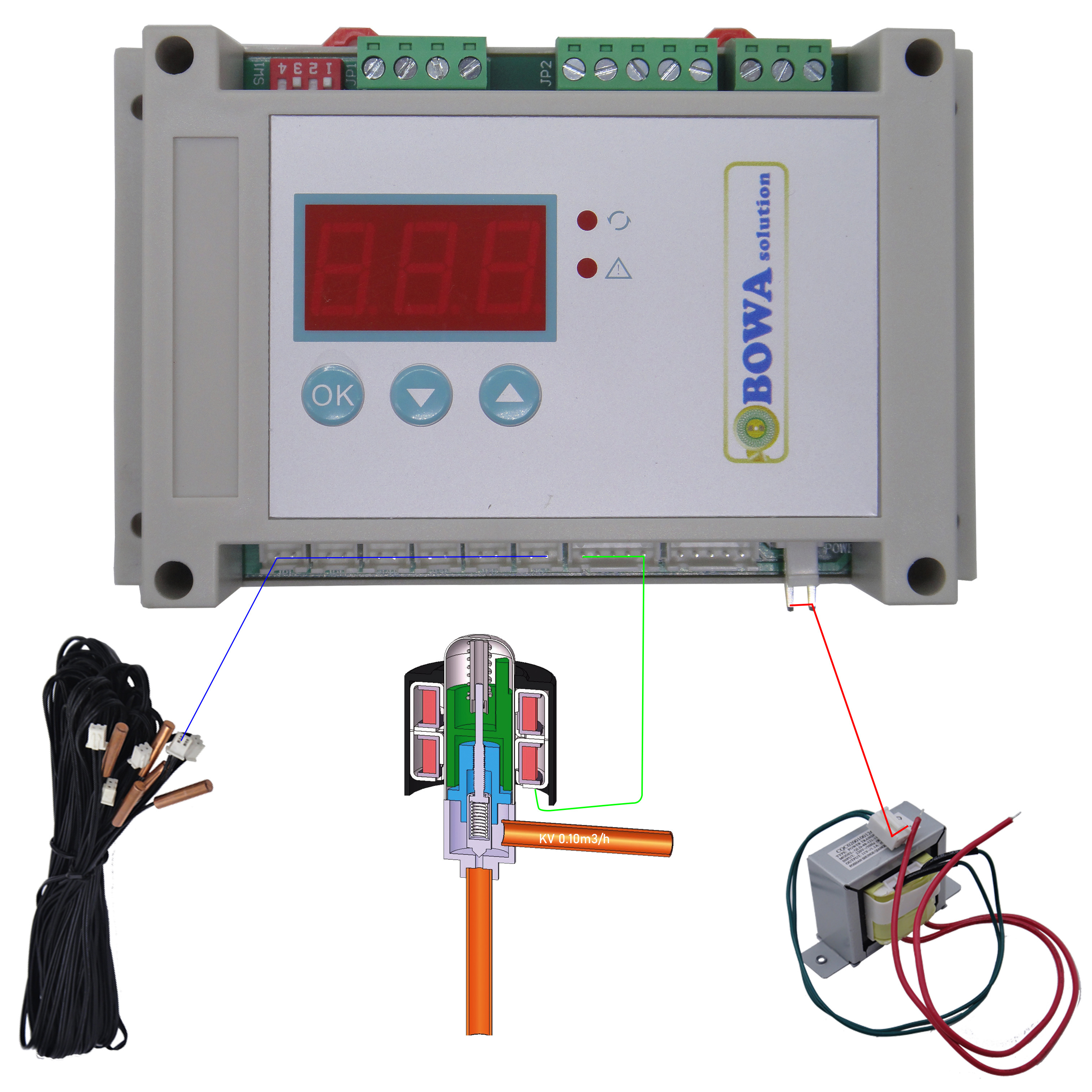 0.5m3/h kV high discharge pressure regulator is wonderful choice for R410a/R32 heat pump air chamber or dehumidifiers