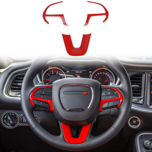 for Challenger Steering Wheel Trim for 2015-2019 Dodge Challenger, Charger, for 2014-2019 Dodge Durango