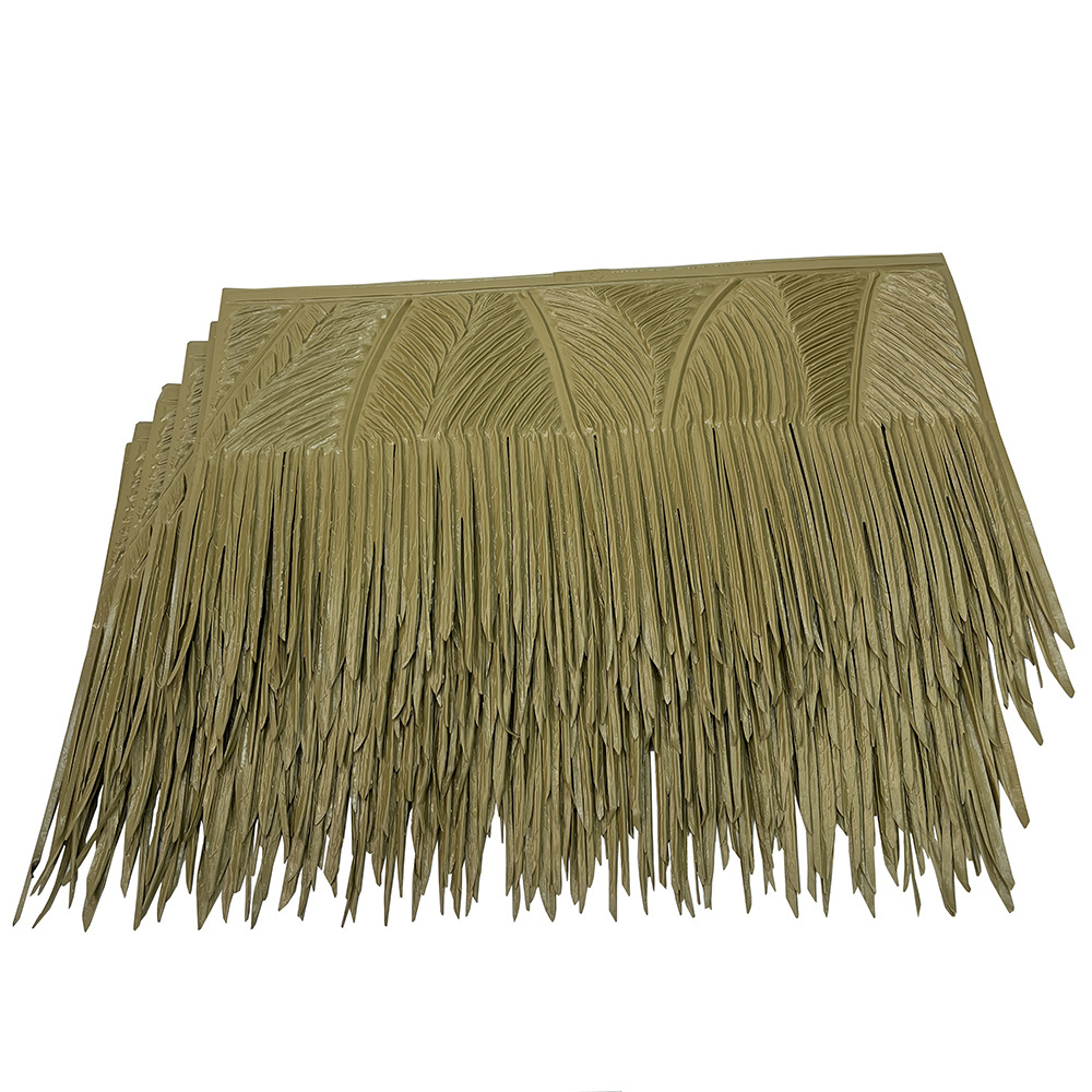 Cheap Plastic Palm Leaf Thatch Roof Gazebo For Resort