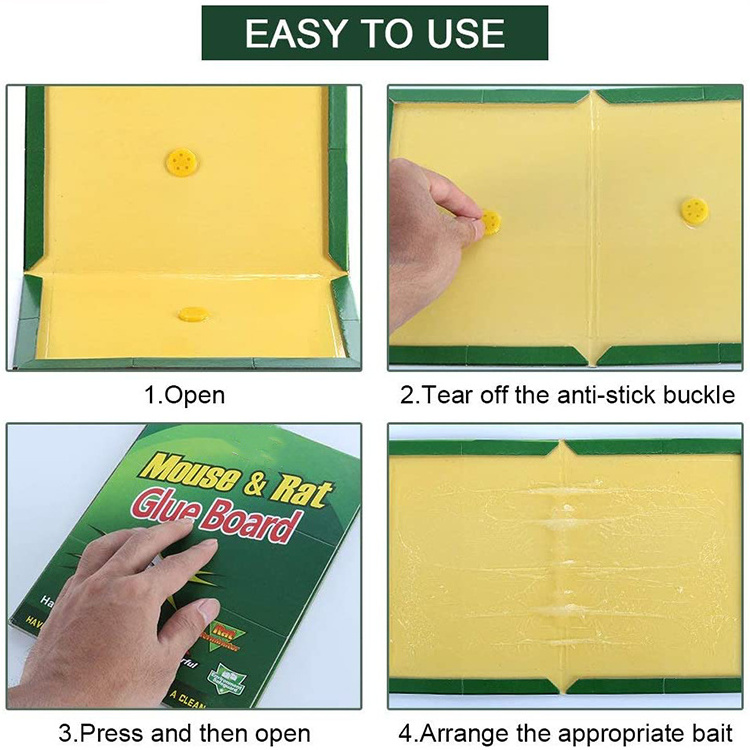 Super Sticky Adhesive Glue Board Traps for Mice Rats Catches Indoor Outdoor Extra Strength Heavy Duty Large Size Pads