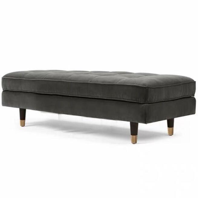 Hot selling Custom modern living room bench home fabric velvet bed ottoman bench