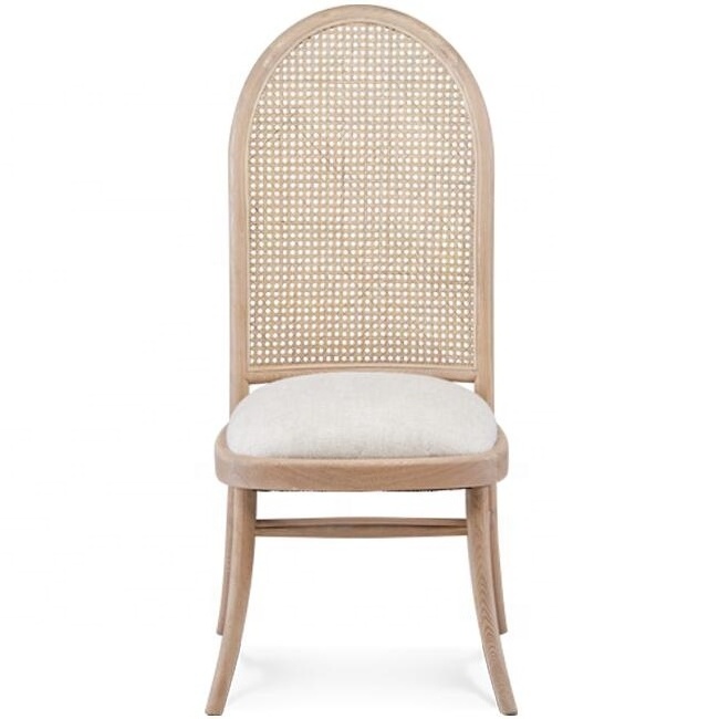 High quality Vietnam Malaysia indoor furniture solid wood cane/rattan dining chair wholesale