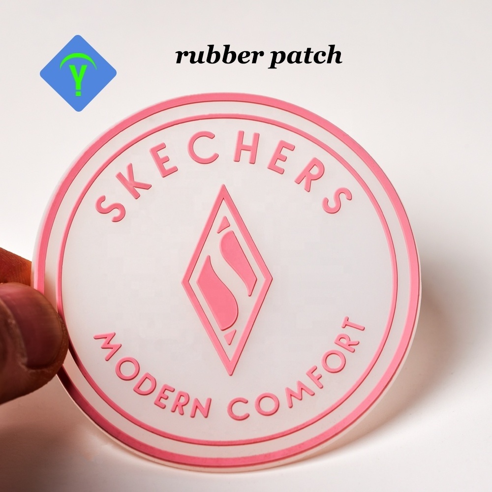 Sew On Fabric Eco friendly Soft PVC Logo Silicone Pat Material Custom 3d Rubber Label custom Rubber Labels With Embossed Logo