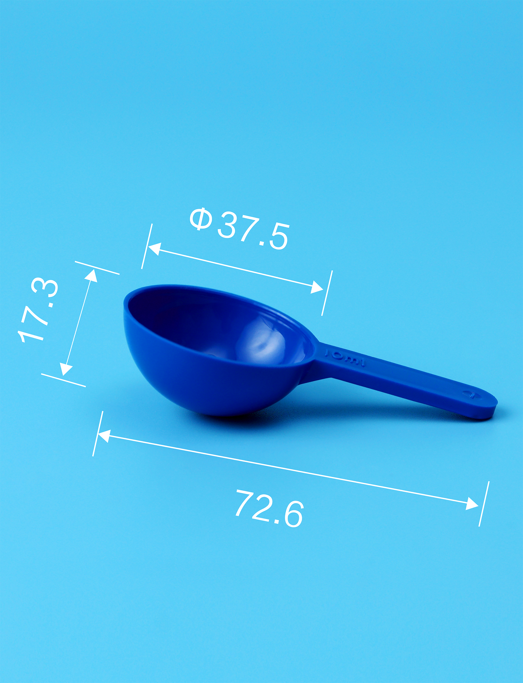 1g & 10ml clear/white/blue PP mediicine Plastic measuring spoon protein powder liquid 10CC scoop