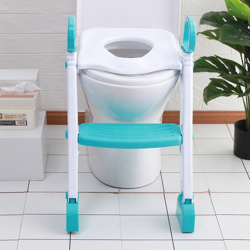 Baby Kids Toilet Training Step Stool Toilet Trainer Potty Chair Ladder Cushion baby potty