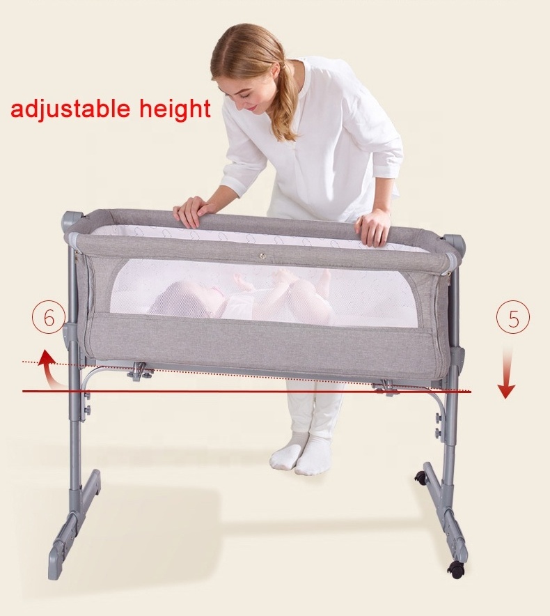 Popular and Fashion kids bed baby crib baby bed Newborn Travel Portable Crib