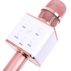 Mini conference mobile phone handheld OEM kids gifts wireless speaker singing karaoke microphone