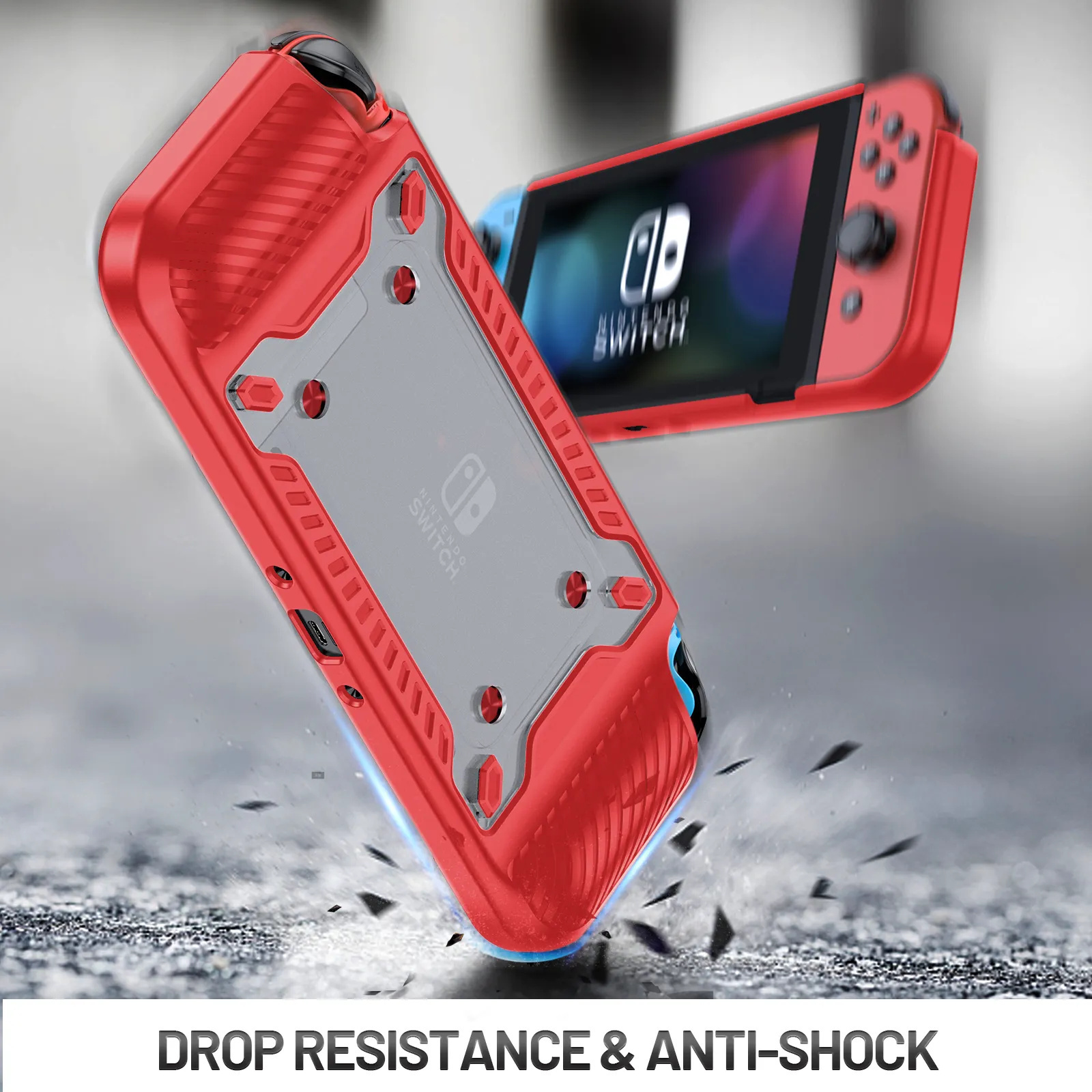 Leyi Top Selling Game Accessories Housing Shell Silicone TPU Case Anti-fall Protective Cover for Nintendo Switch OLED Acceptable