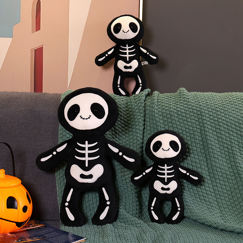 Wholesale new arrivals cute plush stuffed soft  Skeleton Bob plush toys for kids Halloween gifts