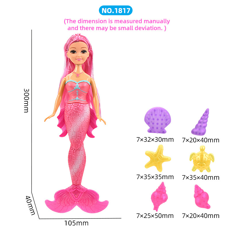 11 Inch Kids Toys Fashion Doll Mermaid Doll Toy Baby Doll For Girl Play House Toys