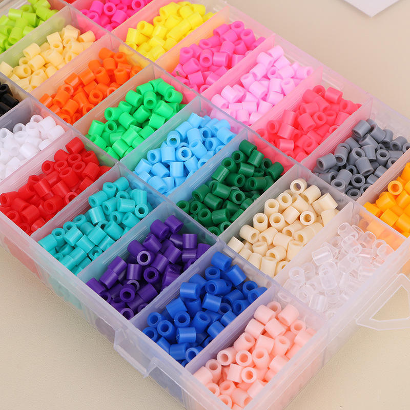 China OEM 24 color iron beads DIY craft toy colorful hama beads artkal  5mm perler beads Diy kit for kids and adults