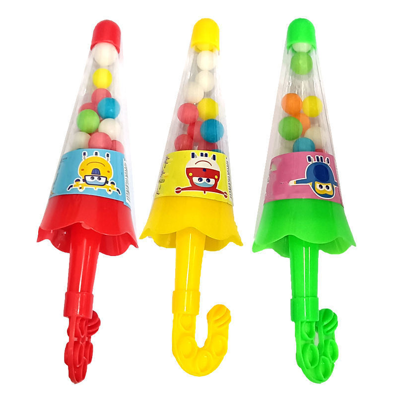 Chinese Candy Manufacturers OEM Popular Umbrella Shape  Candy Toy Plastics Umbrella Toy Candy Factory