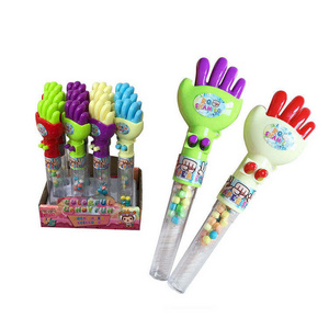 2024 New Hand Paw Changing Mora Toy Plastic Bottle For Candy Hand Moving Finger Rock Paper Scissors Sweet Candies Toy