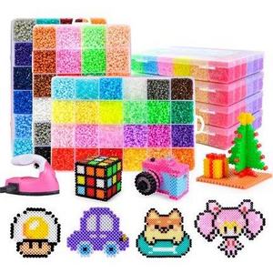 China OEM 24 color iron beads DIY craft toy colorful hama beads artkal  5mm perler beads Diy kit for kids and adults