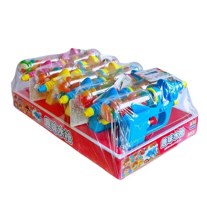 Factory Wholesale Custom New Candy Toy Kids  Water Gun Candies Fruit Candy Filled Toys