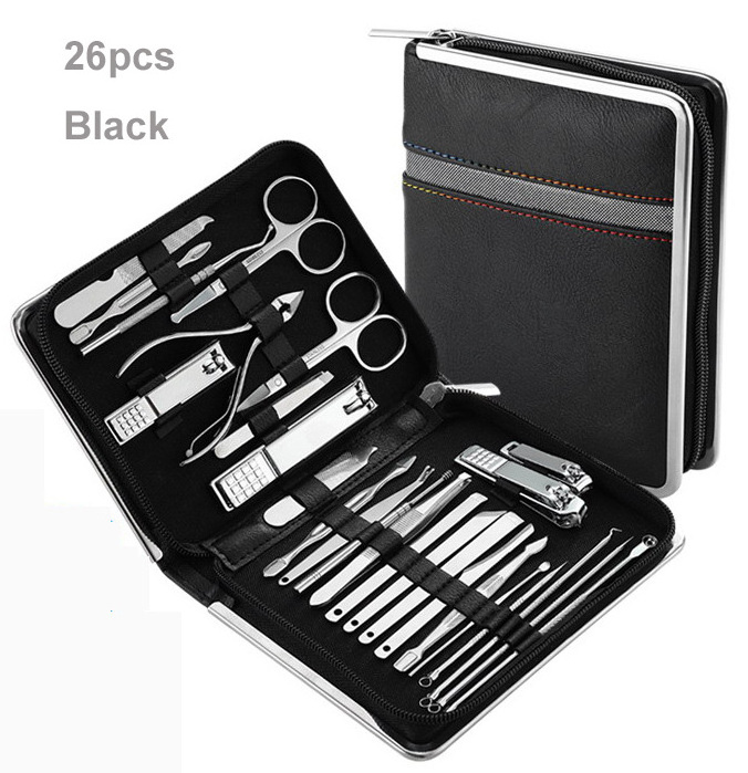 Hot Selling 26 Pieces Nail Clippers Set Nail Beauty Tools Stainless Steel Pedicure Manicure Set