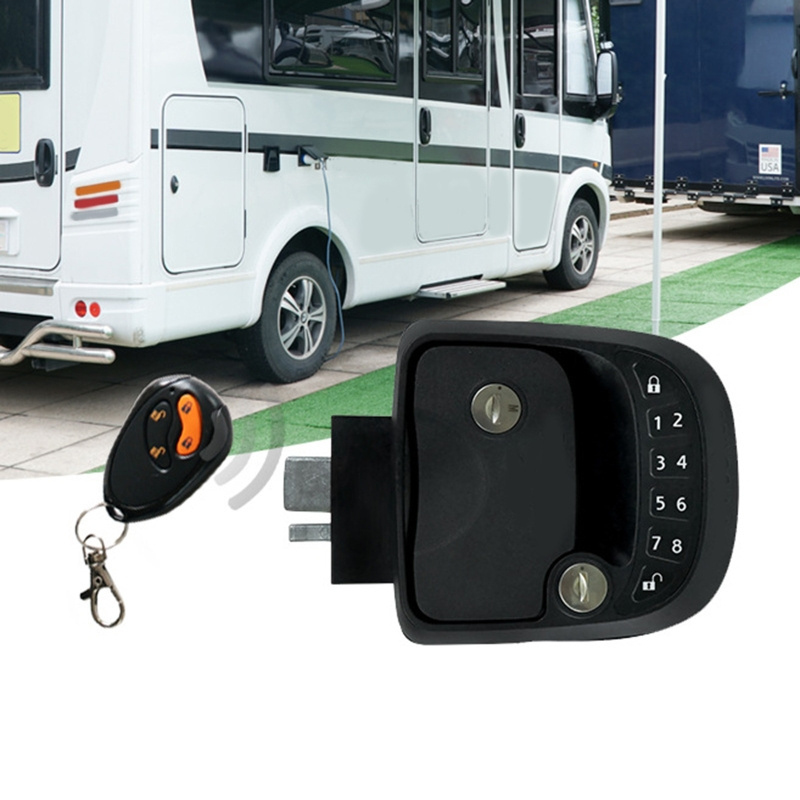 TYTXRV Remote Control Password Three-in-one Rv Door Lock Double insurance Zinc alloy material anti-thef Caravan Password Lock