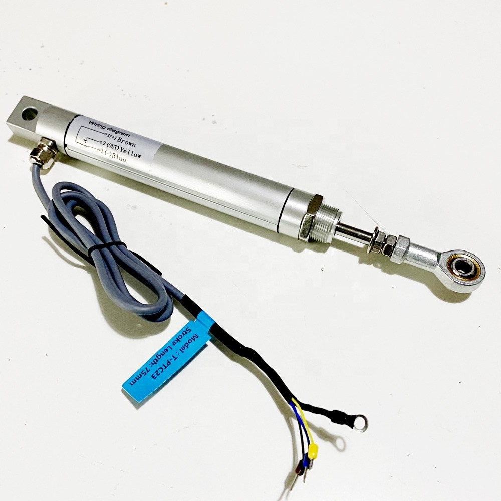 Stainless steel LVDT Rod Eye End actuated linear position travel displacement sensor  T-PTC23