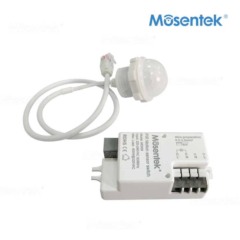 human body 360 degrees IP65 PIR Sensor switch detachable PIR sensor remote controller setting PIR motion sensor switch