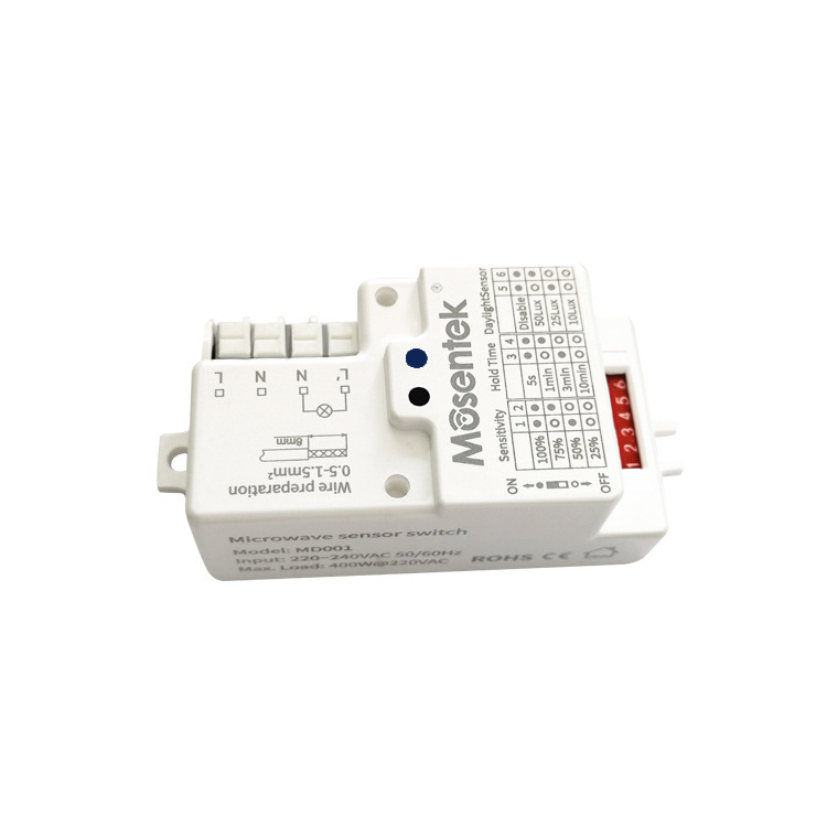 Lux Off Occupancy motion sensor switch 5.8GHz microwave motion sensor