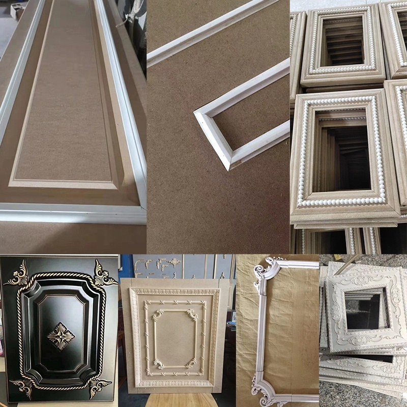 Furniture accessories PVC molding trim Home improvement buildings use wooden houses apartments villas decorative strips