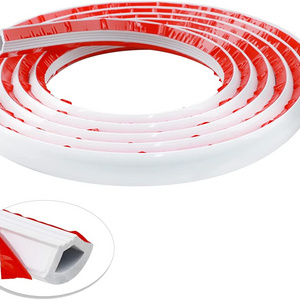 Self-Adhesive  Quarter Round Molding  16.4FT Flexible Caulk Strip for Cabinet Edge, Ceilings Edge, Wall Edge Tile Edge