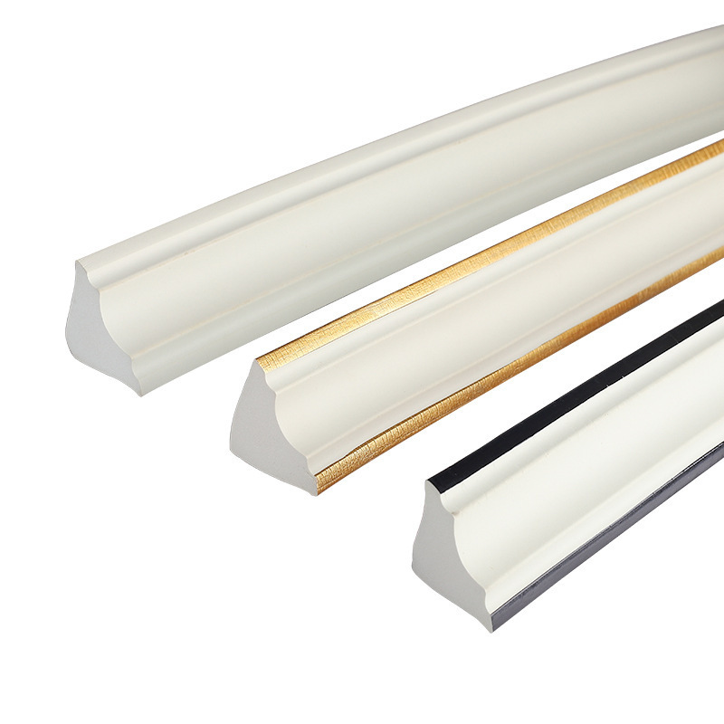 peel and stick molding trim Self-adhesive NBR interior corner molding tirm  flexible crown wall molding