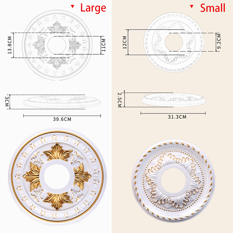 European Style ABS ceiling medallion for roof light decoration