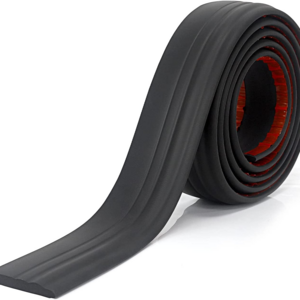 Black Rubber Trim Molding Flexible Wall Base Moulding, Peel and Stick Baseboard & Skirting Molding Trim