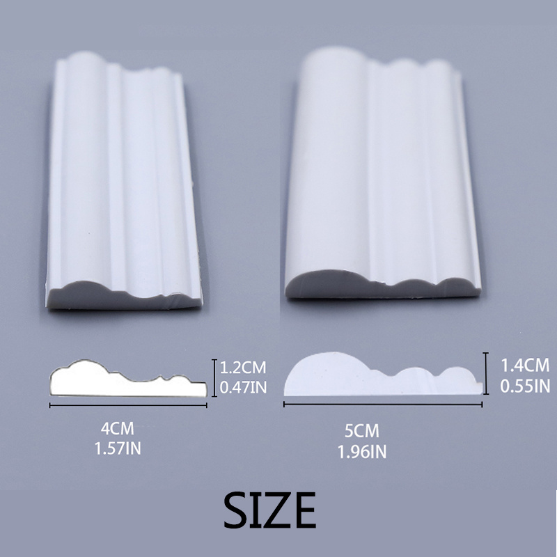 PVC flexible molding trim, Like gypsum strips DIY wall decoration, wholesale  furniture factory accessories