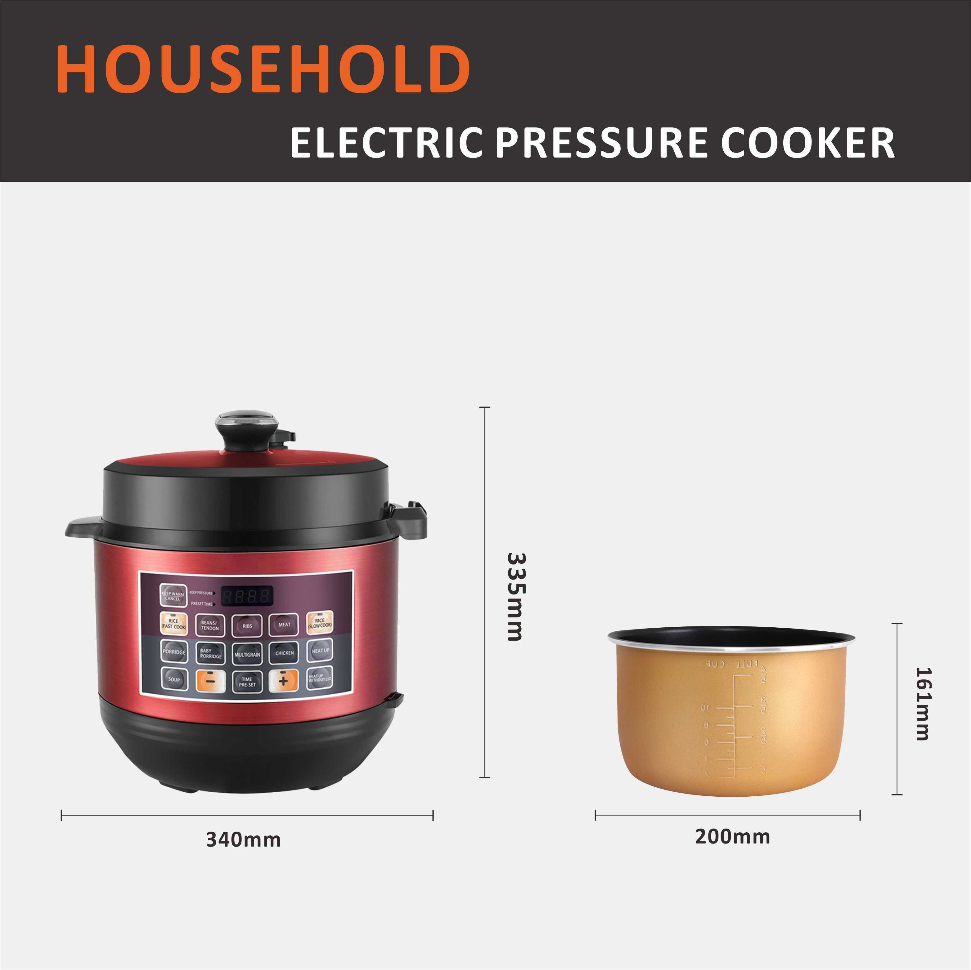 Ewant 6L 2023 New Kitchen Appliances Automatic 12 In 1 Electric Pressure Cooker For 4-8 People