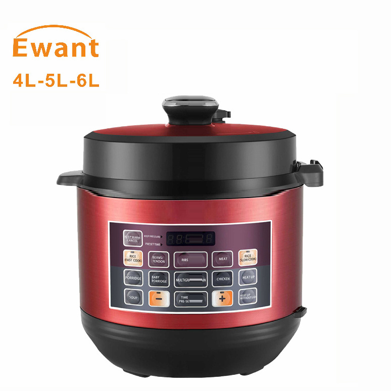 Ewant 6L 2023 New Kitchen Appliances Automatic 12 In 1 Electric Pressure Cooker For 4-8 People