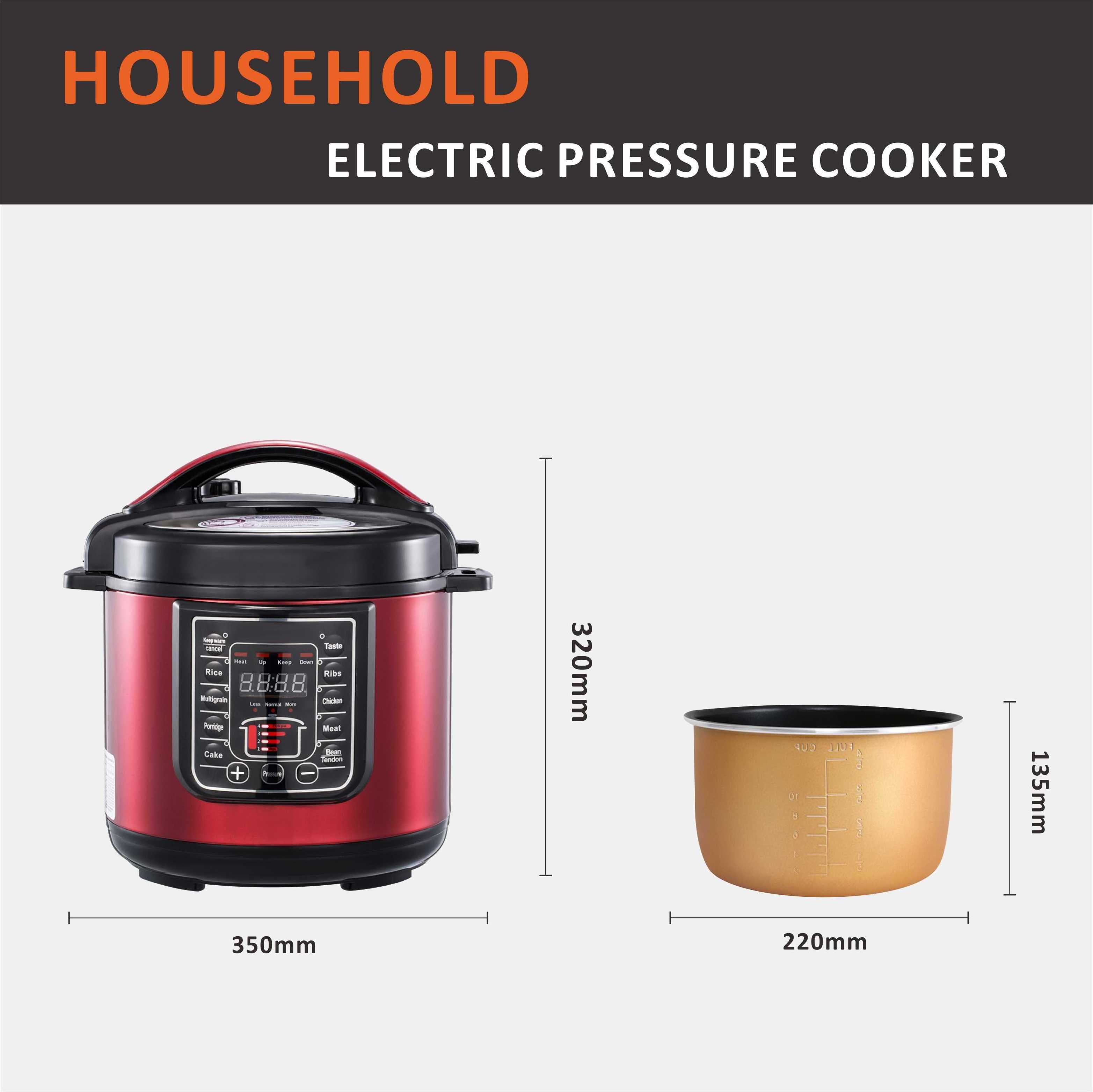 Ewant 5L Household Electric Pressure Cooker Camping Pressure Cooker Smart Pressure Cooker