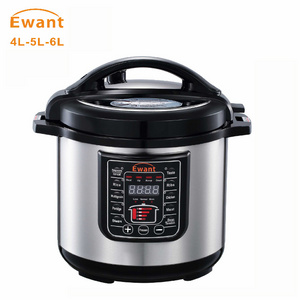 4L 5L 6L 8L 6 Quart Multi-Function Digital Panel Smart Electric Pressure Cooker Rice Cooker with Stainless Steel Housing