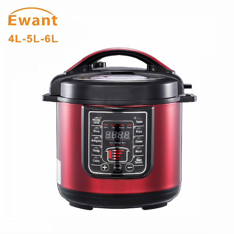 Ewant 4L 5L 6L 8L 70Kpa Household Multipurpose Stainless Steel Fast Pot Electric Light Weight Pressure Cooker