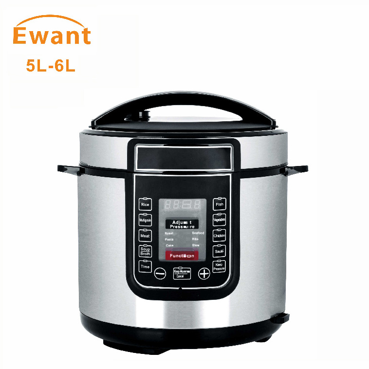 Low Price 6L Large Capacity 220V 1000W 70KPA Automatic Soup Cooker Non Stick Stainless Steel German Electric Pressure Cookers