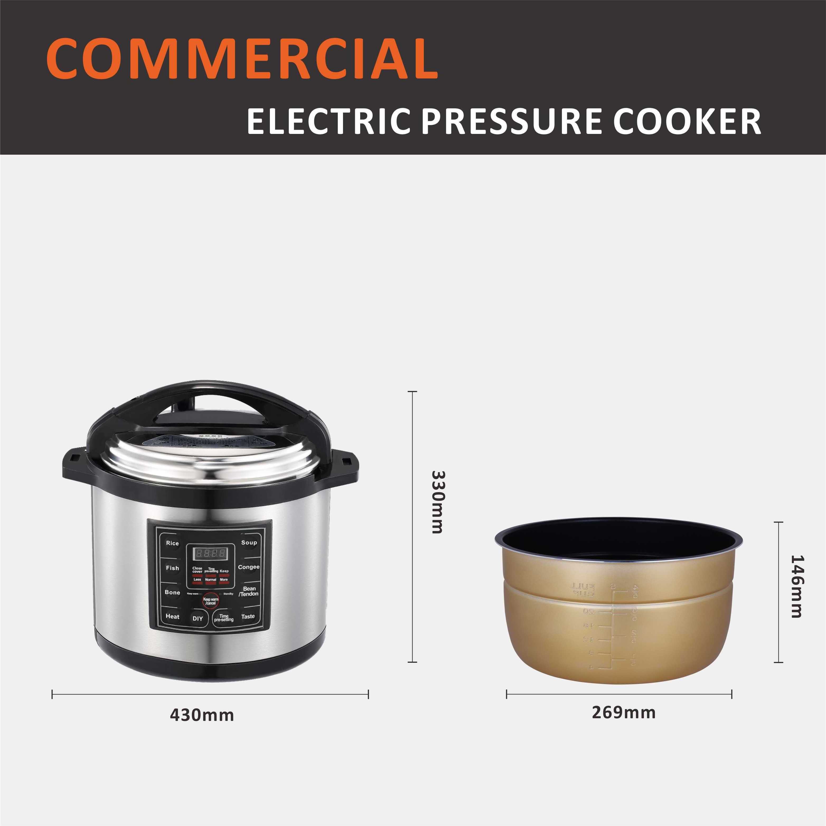 Ewant 8L Low Price 220V 1350W 70Kpa Programmable Smart Digital Stainless Steel Home Use Electric High Pressure Cooker