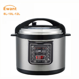 Ewant  8L 10L 12L Commercial Electric Pressure Smart Multi Rice Cooker Stainless Steel 1500W 240V