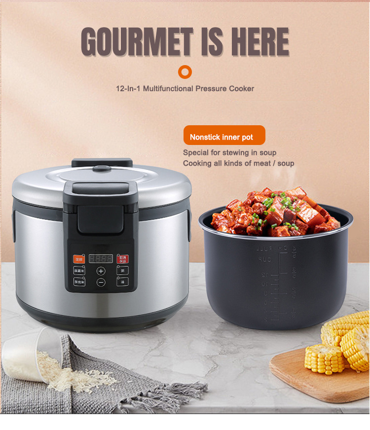 Big Size Hotel Electric Restaurant Commercial 11L Stainless Steel Electrical Rice Cooker