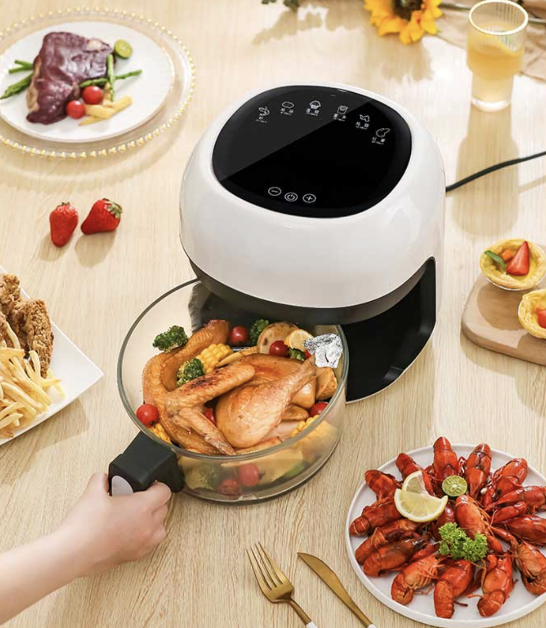 Ewant japan air fryer pot Digital Oil-Free Air Frying 220V 1200W 4L Visualization Electric Air Fryers