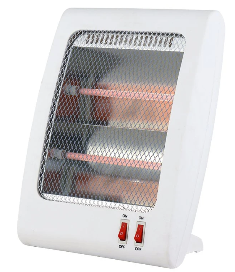 China Factory Bathroom Rapid Heating 800w Halogen Heater Desktop Infrared Quartz Heater