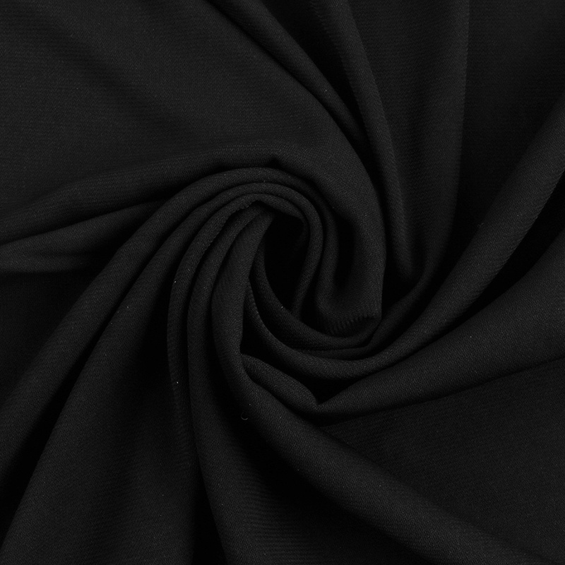 FEICHI 100%polyester soft korea black custom saudi turkey lexus new fabric for abaya