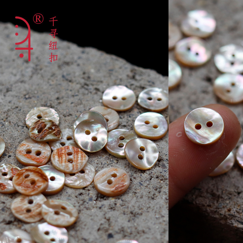 Wholesale customized 4 holes 2 holes natural sea shell buttons Red Abalone Shell shirt buttons