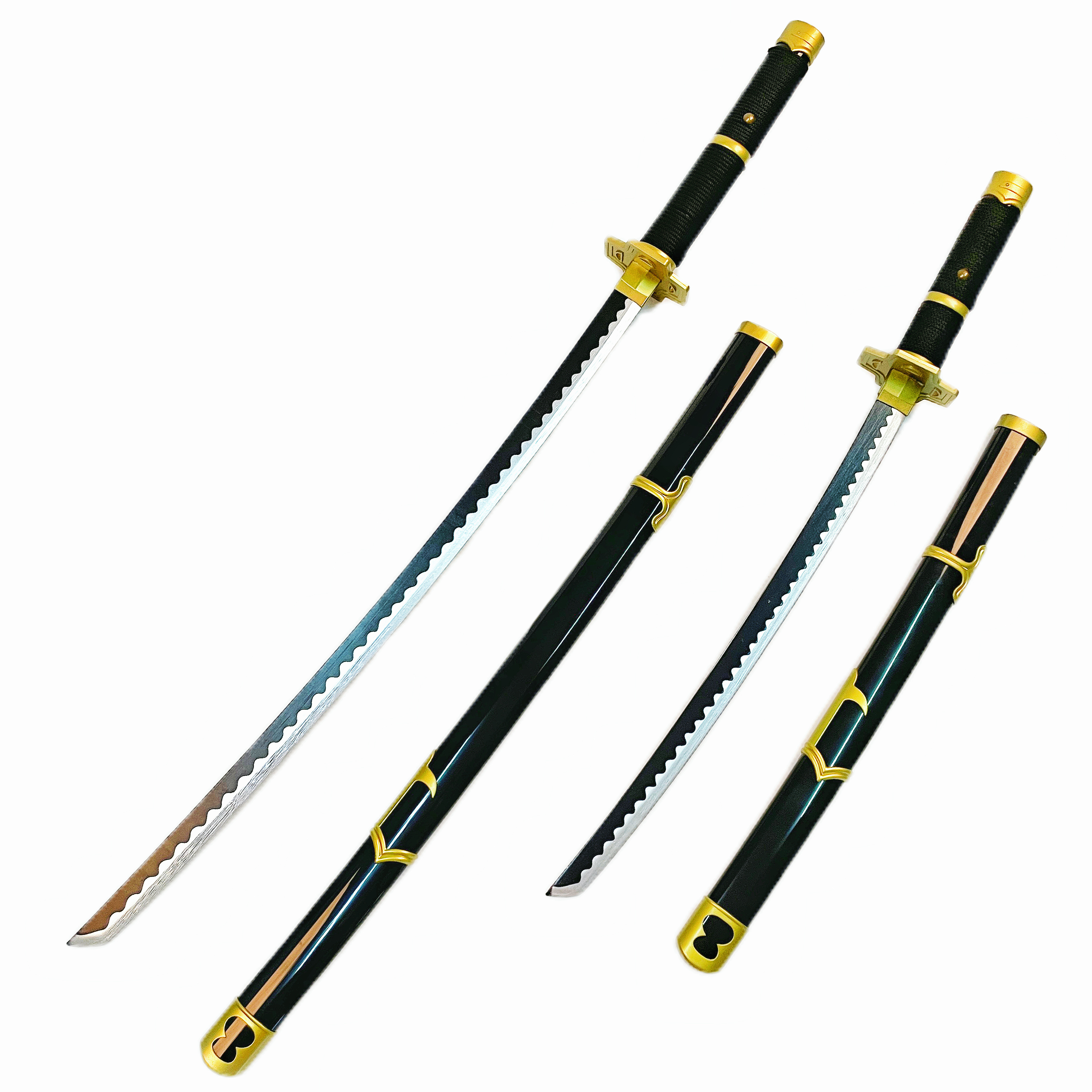 Sword Katana Demon Slayer Sword Tanjiro Black Knife Autumn Water Wooden Bamboo Sword