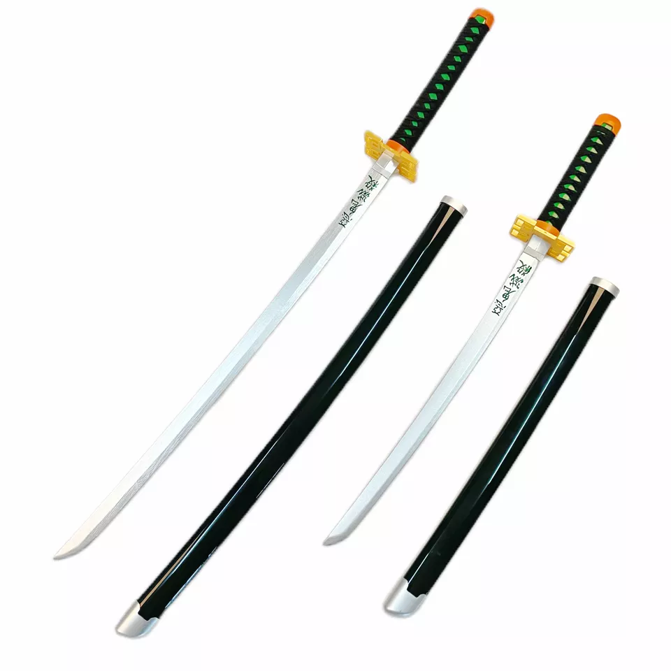 Tokitou Muichirou Popular Style Anime Cosplay Swords Katana Toy  Weapons Real Wooden Craft Decoration Kids Ninja Samurai Sword