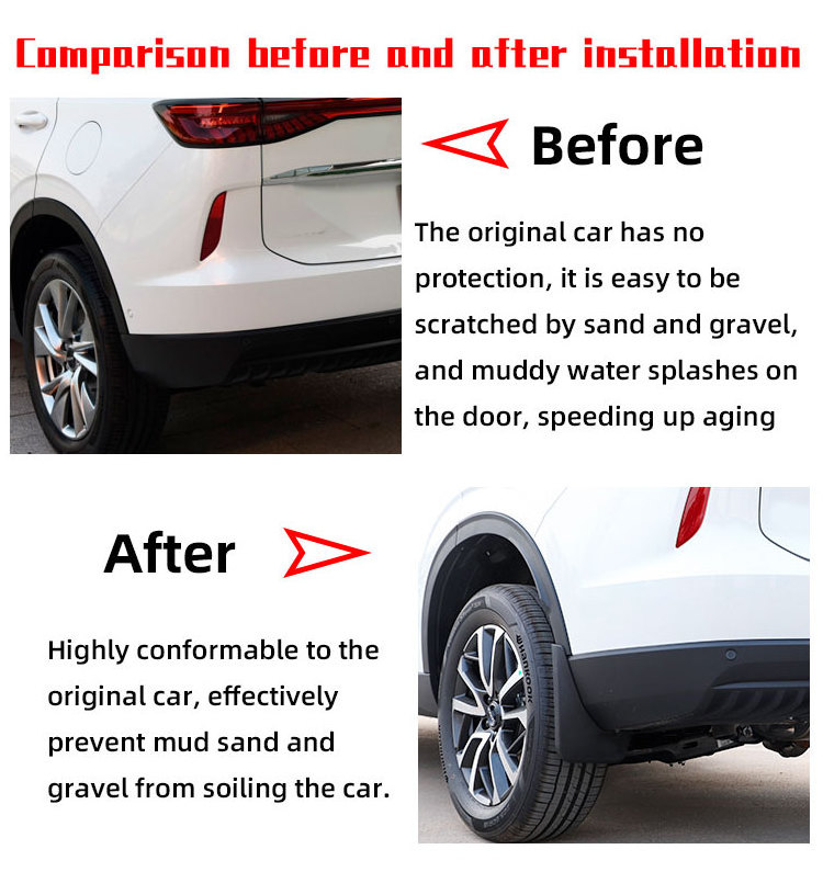 High Quality Car Exterior Accessories Flap Mudguard Mud Guard Front Rear Fender For Honda Brio Satya