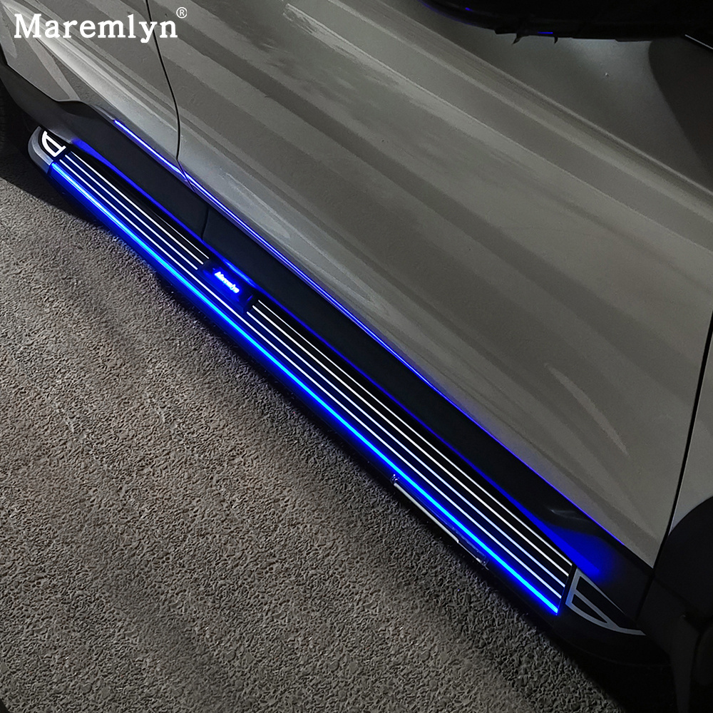 Maremlyn Exterior Accessories Body Kit Wireless Solar LED Light Universal Suv Side Step For Acura MDX