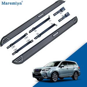 Auto body parts logo customized aluminum alloy running board body kit for Subaru Forester 2016